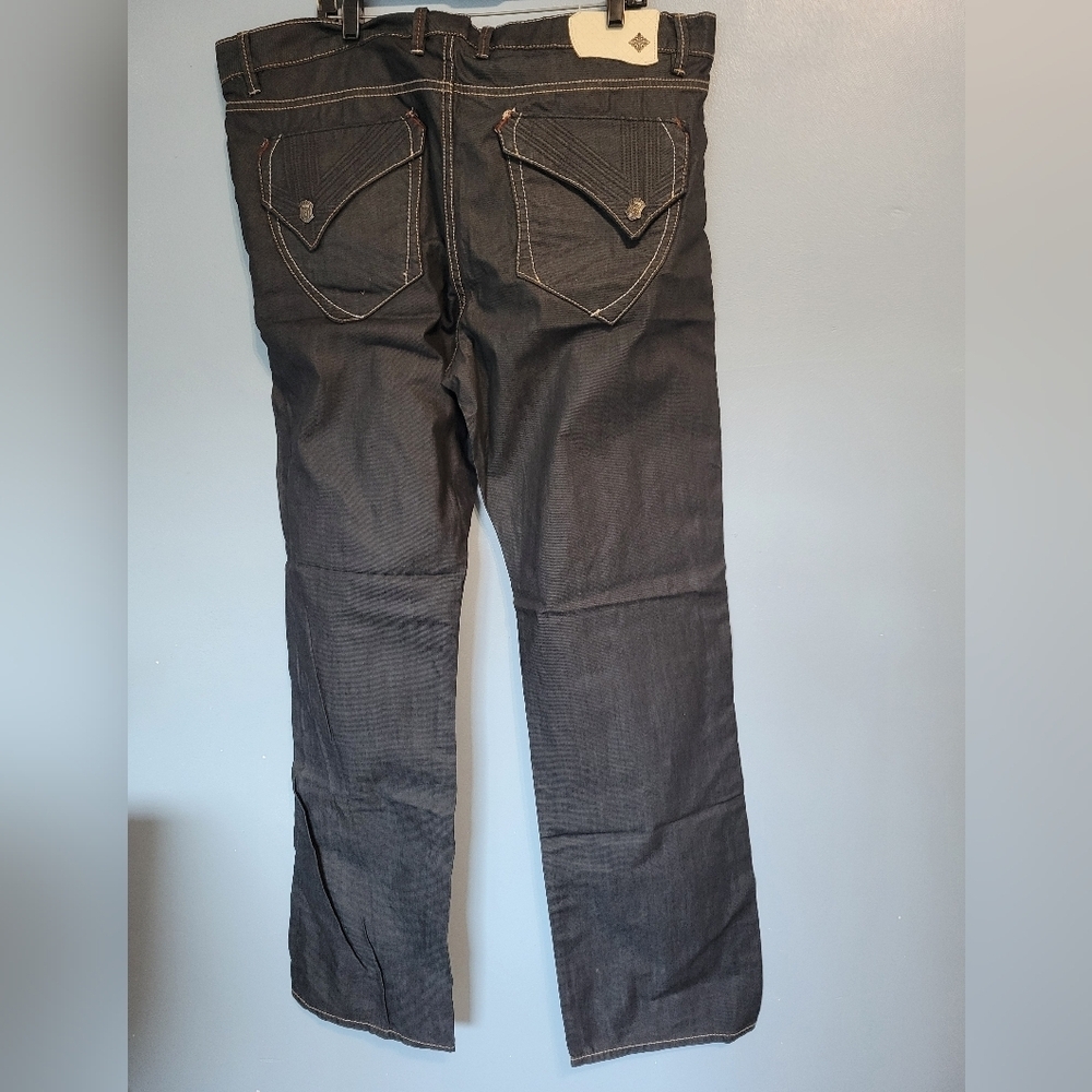 Monarchy Mens Flap Jeans Size 42 Black Nwt